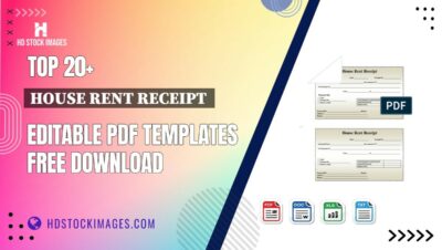 Top 20+ House Rent Receipt  Editable PDF Templates Free Download