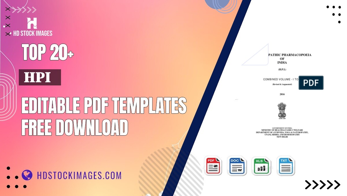 Top 20+ Hpi   Editable PDF Templates Free Download