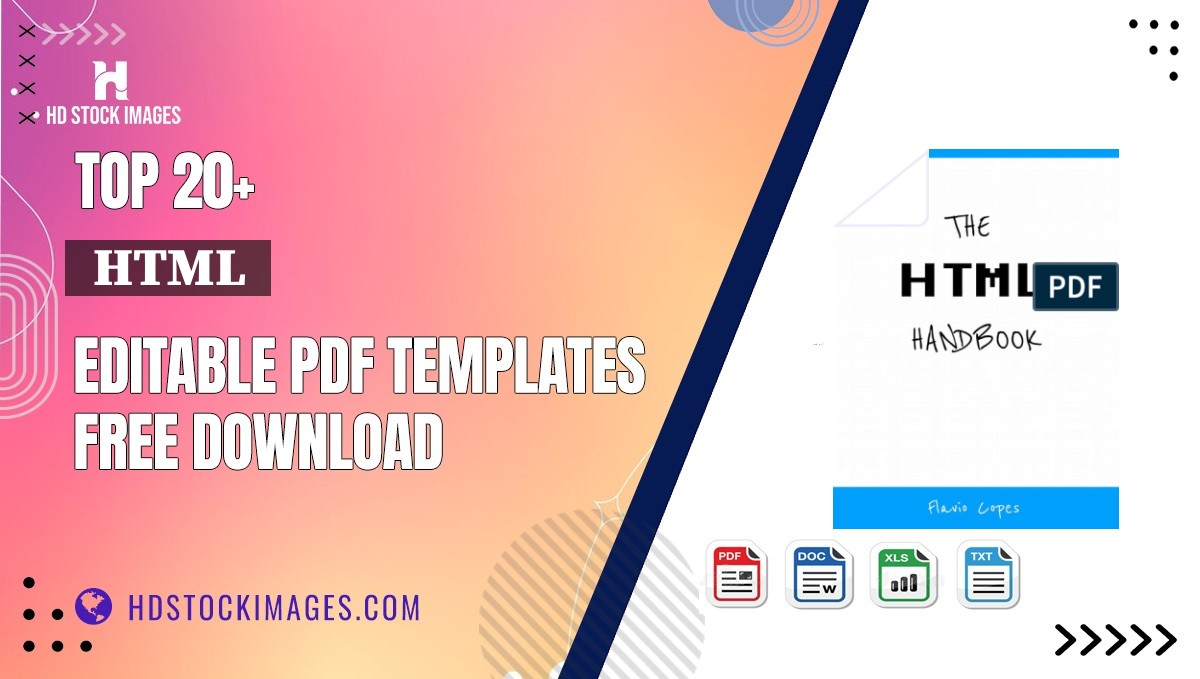 Top 20+  Html  Editable PDF Templates Free Download