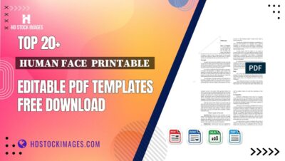 Top 20+ Human Face  Printable  Editable PDF Templates Free Download