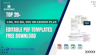 Top 20+ I Do, We Do, You Do Lesson Plan Editable PDF Templates Free Download