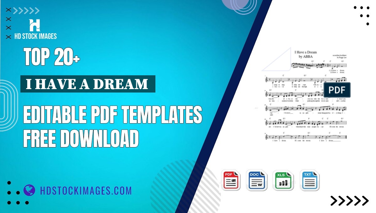 Top 20+ I Have A Dream  Editable PDF Templates Free Download