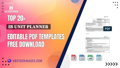 Top 20+ Ib Unit Planner  Editable PDF Templates Free Download