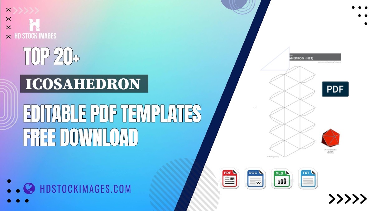 Top 20+ Icosahedron  Editable PDF Templates Free Download