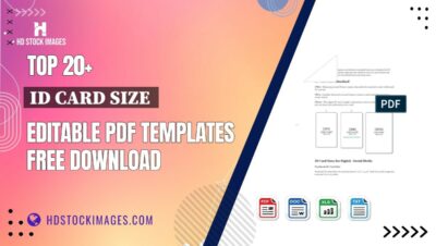 Top 20+ Id Card Size  Editable PDF Templates Free Download