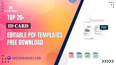 Top 20+ Id Card  Editable PDF Templates Free Download