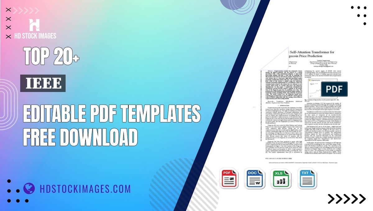 Top 20+ Ieee Editable PDF Templates Free Download