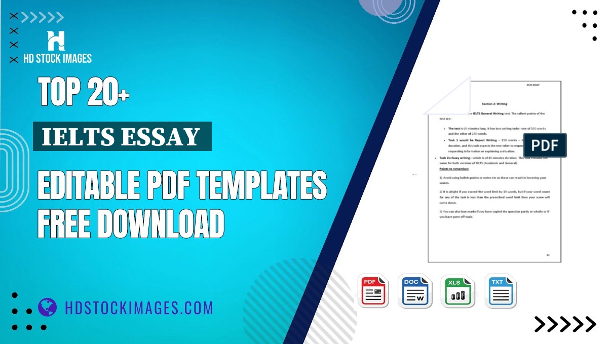 Top 20+ Ielts Essay  Editable PDF Templates Free Download