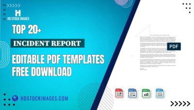 Top 20+ Incident Report  Editable PDF Templates Free Download