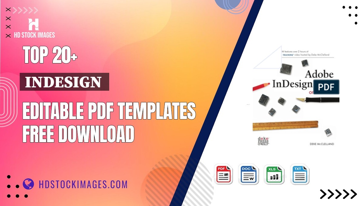 Top 20+ Indesign  Editable PDF Templates Free Download