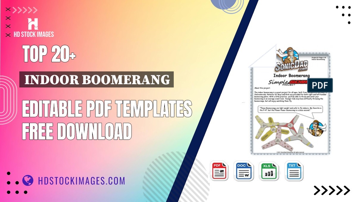 Top 20+ Indoor Boomerang Editable PDF Templates Free Download