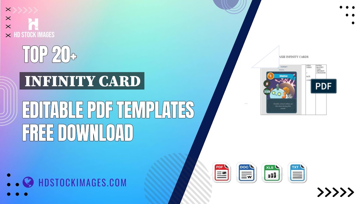 Top 20+ Infinity Card Editable PDF Templates Free Download