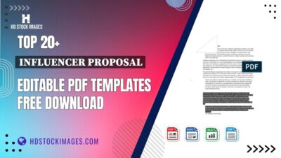 Top 20+ Influencer Proposal Editable PDF Templates Free Download