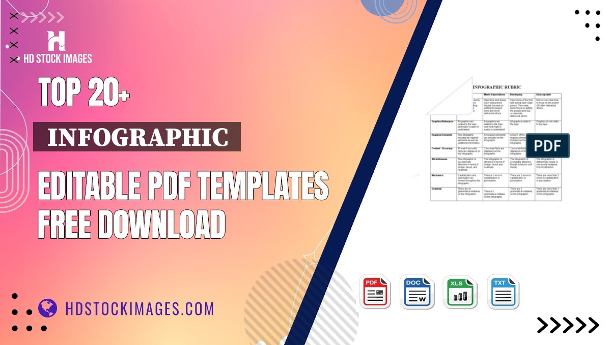 Top 20+  Infographic  Editable PDF Templates Free Download