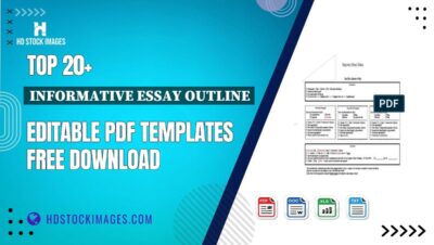 Top 20+ Informative Essay Outline Editable PDF Templates Free Download