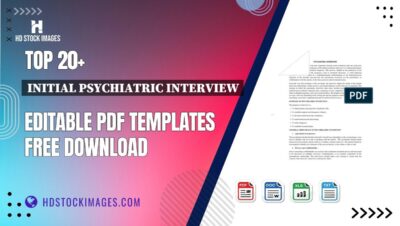 Top 20+ Initial Psychiatric Interview Editable PDF Templates Free Download