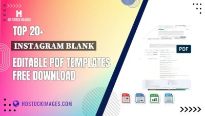 Top 20+ Instagram Blank Editable PDF Templates Free Download