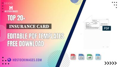 Top 20+  Insurance Card  Editable PDF Templates Free Download