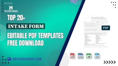 Top 20+ Intake Form Editable PDF Templates Free Download