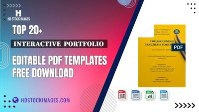 Top 20+ Interactive  Portfolio  Editable PDF Templates Free Download