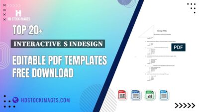 Top 20+ Interactive  S Indesign Editable PDF Templates Free Download