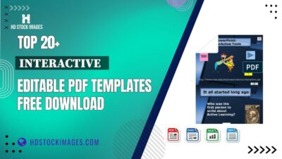 Top 20+ Interactive Editable PDF Templates Free Download