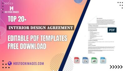 Top 20+ Interior Design Agreement Editable PDF Templates Free Download