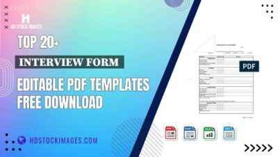 Top 20+ Interview Form  Editable PDF Templates Free Download