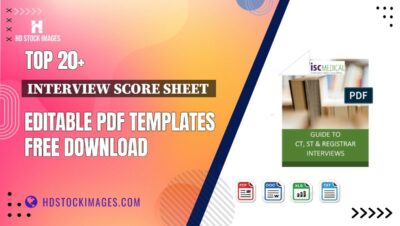 Top 20+ Interview Score Sheet  Editable PDF Templates Free Download