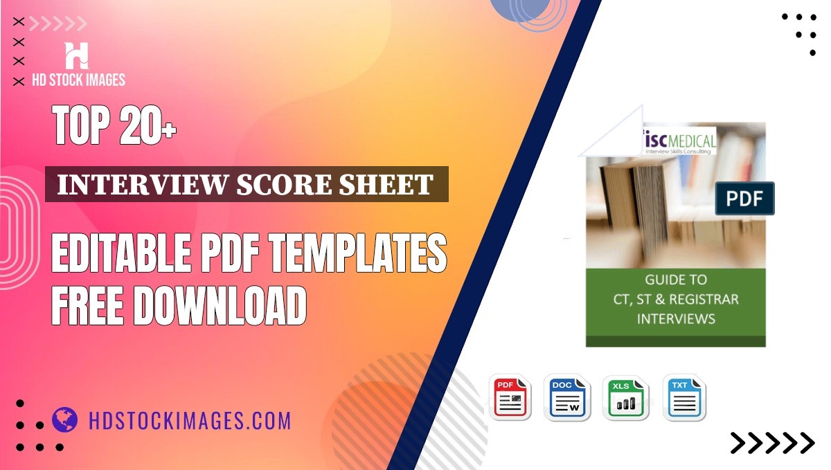 Top 20+ Interview Score Sheet  Editable PDF Templates Free Download