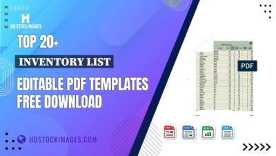 Top 20+ Inventory List Editable PDF Templates Free Download