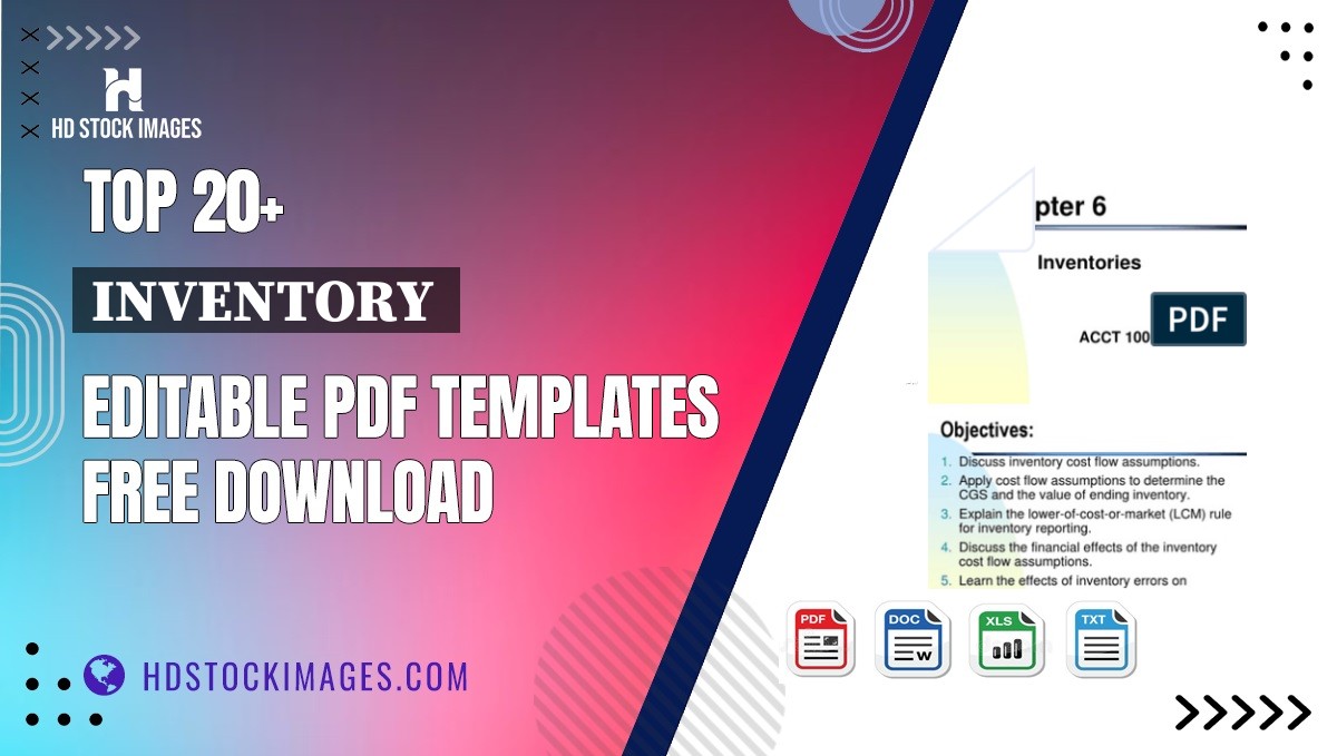 Top 20+ Inventory  Editable PDF Templates Free Download