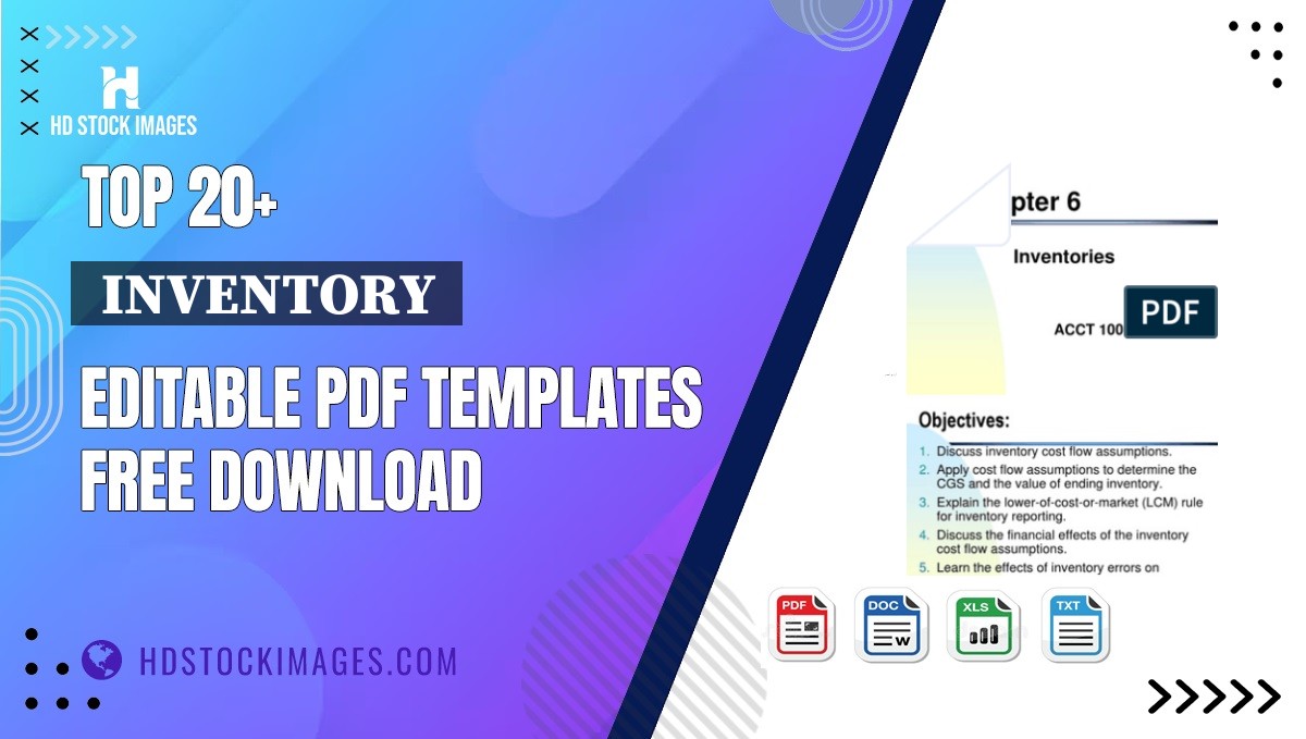 Top 20+  Inventory  Editable PDF Templates Free Download