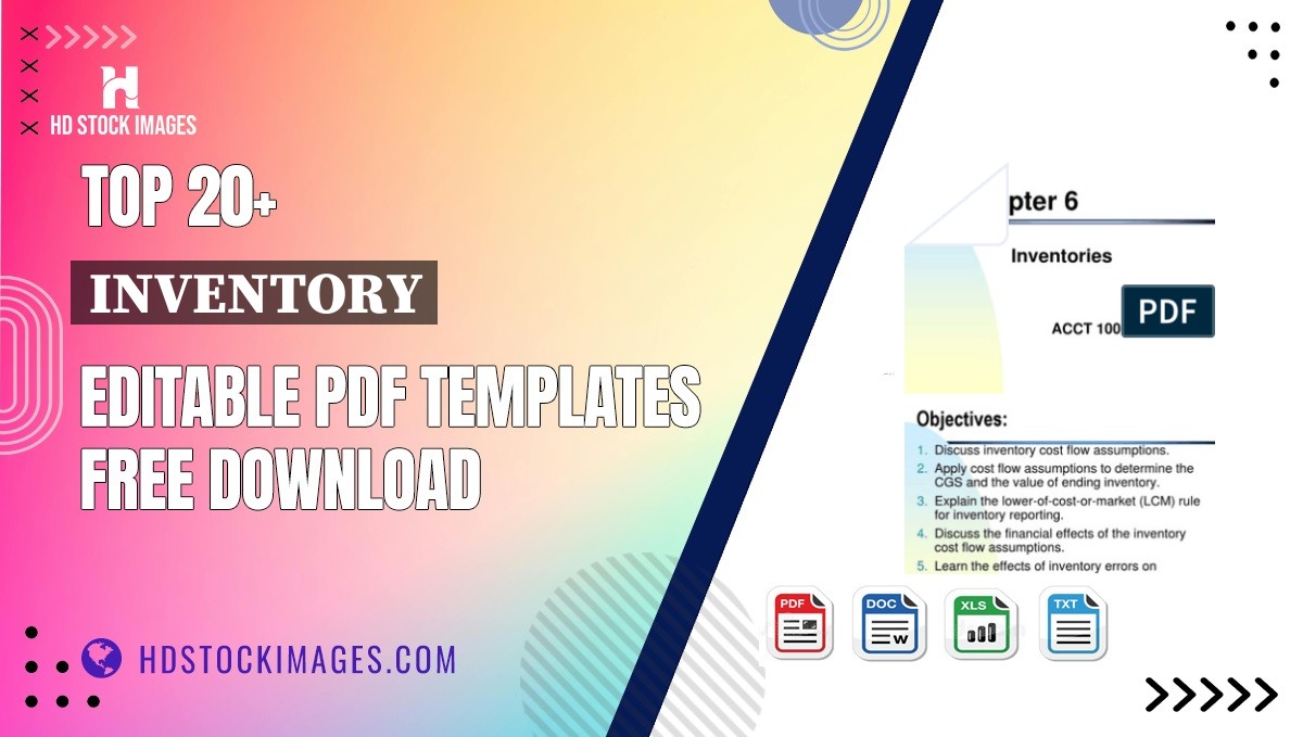 Top 20+ Inventory Editable PDF Templates Free Download