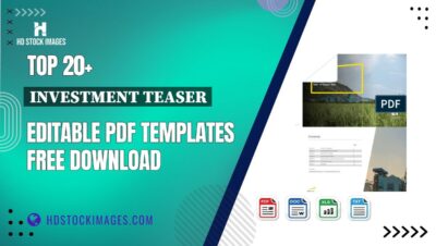 Top 20+ Investment Teaser Editable PDF Templates Free Download