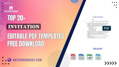 Top 20+ Invitation Editable PDF Templates Free Download