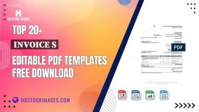 Top 20+ Invoice S Editable PDF Templates Free Download