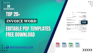 Top 20+ Invoice Word Editable PDF Templates Free Download