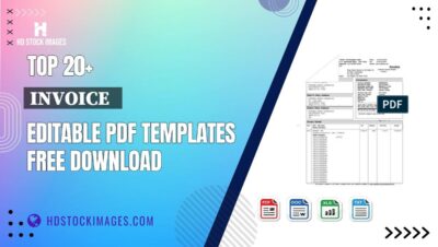 Top 20+ Invoice Editable PDF Templates Free Download
