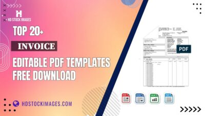 Top 20+ Invoice Editable PDF Templates Free Download