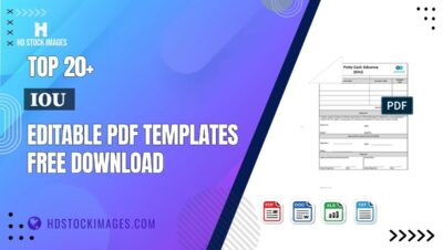Top 20+ Iou Editable PDF Templates Free Download