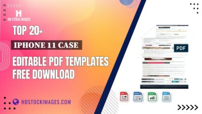 Top 20+ Iphone 11 Case  Editable PDF Templates Free Download