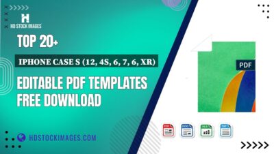 Top 20+ Iphone Case S (12, 4s, 6, 7, 6, Xr) Editable PDF Templates Free Download