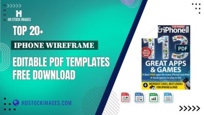 Top 20+ Iphone Wireframe  Editable PDF Templates Free Download