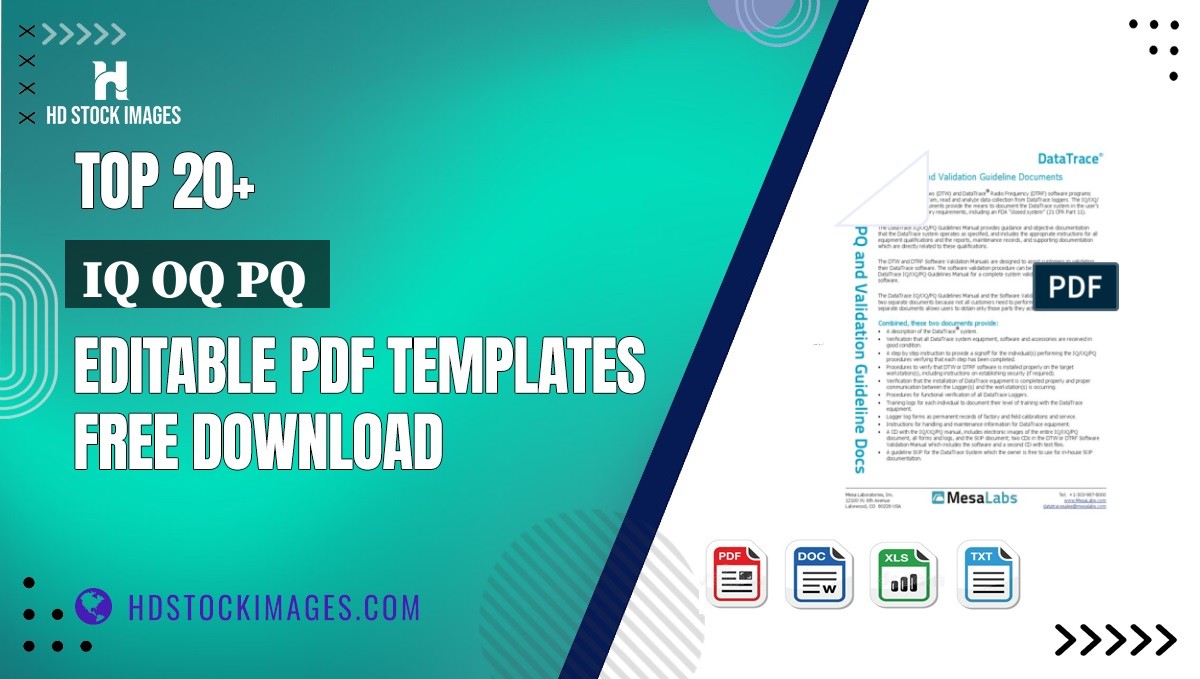 Top 20+ Iq Oq Pq  Editable PDF Templates Free Download