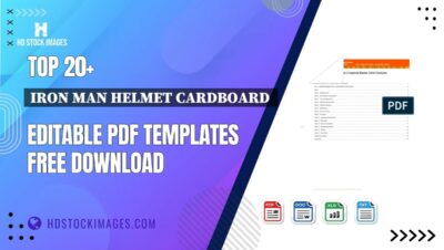 Top 20+ Iron Man Helmet Cardboard Editable PDF Templates Free Download