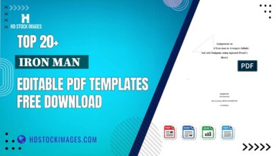 Top 20+ Iron Man   Editable PDF Templates Free Download