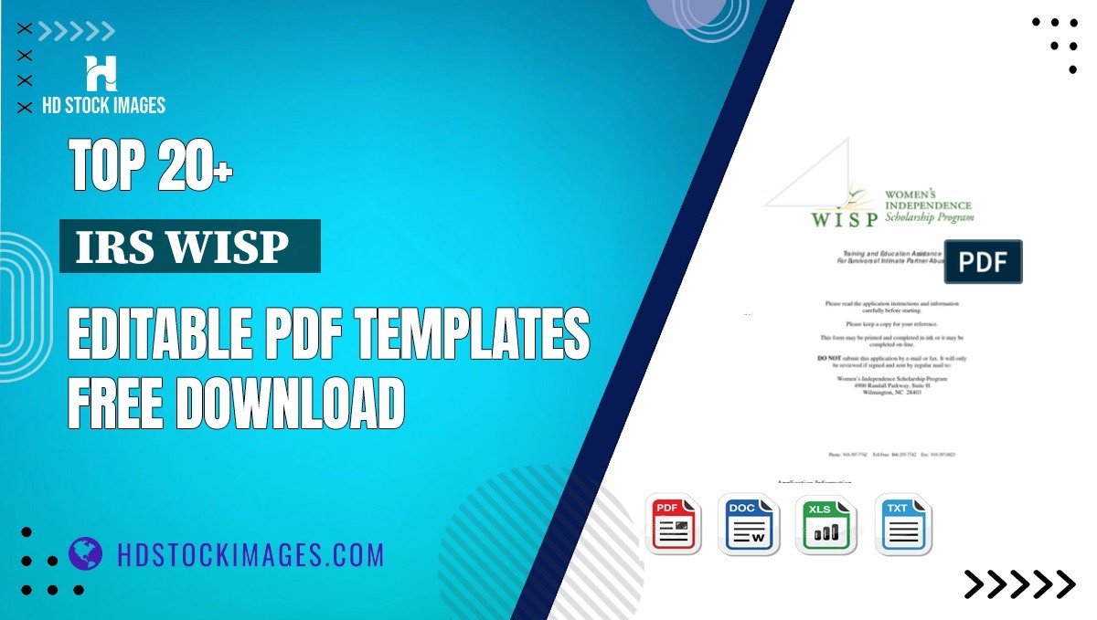 Top 20+ Irs Wisp   Editable PDF Templates Free Download