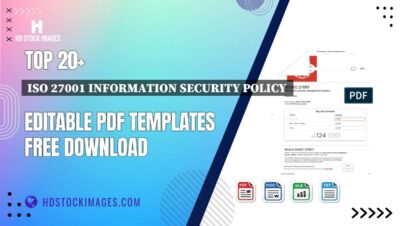 Top 20+ Iso 27001 Information Security Policy Editable PDF Templates Free Download