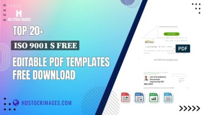 Top 20+ Iso 9001 S Free Editable PDF Templates Free Download